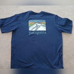 Patagonia Navy Graphic T-Shirt Men's M.  FL